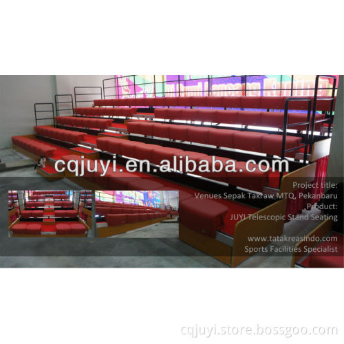 JY-750 Wholesale Plastic Bleachers Seating Portabel Tribun retractable stage platform retractable football stadiums